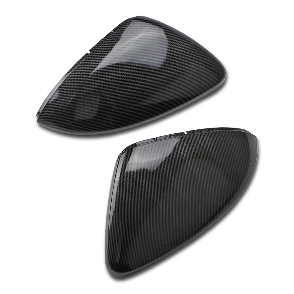 Carbon/Chrome Car Accessories Fit for VW Golf 7 MK7 MK7.5 GTI R GTE GTD 2013-2020 Rearview Mirror Cover Replace Side Mirror Caps