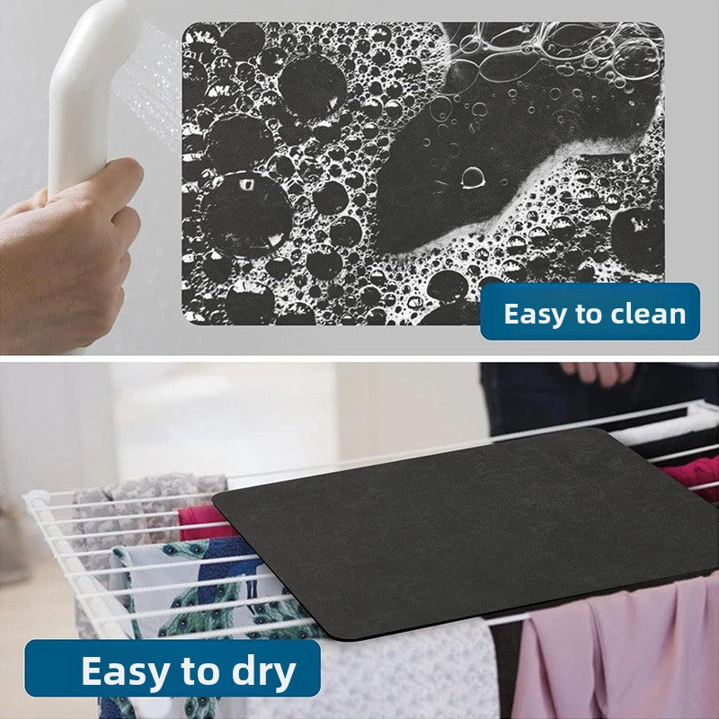 Diatom Mud Bathroom Mat Absorbent Floor Carpet
