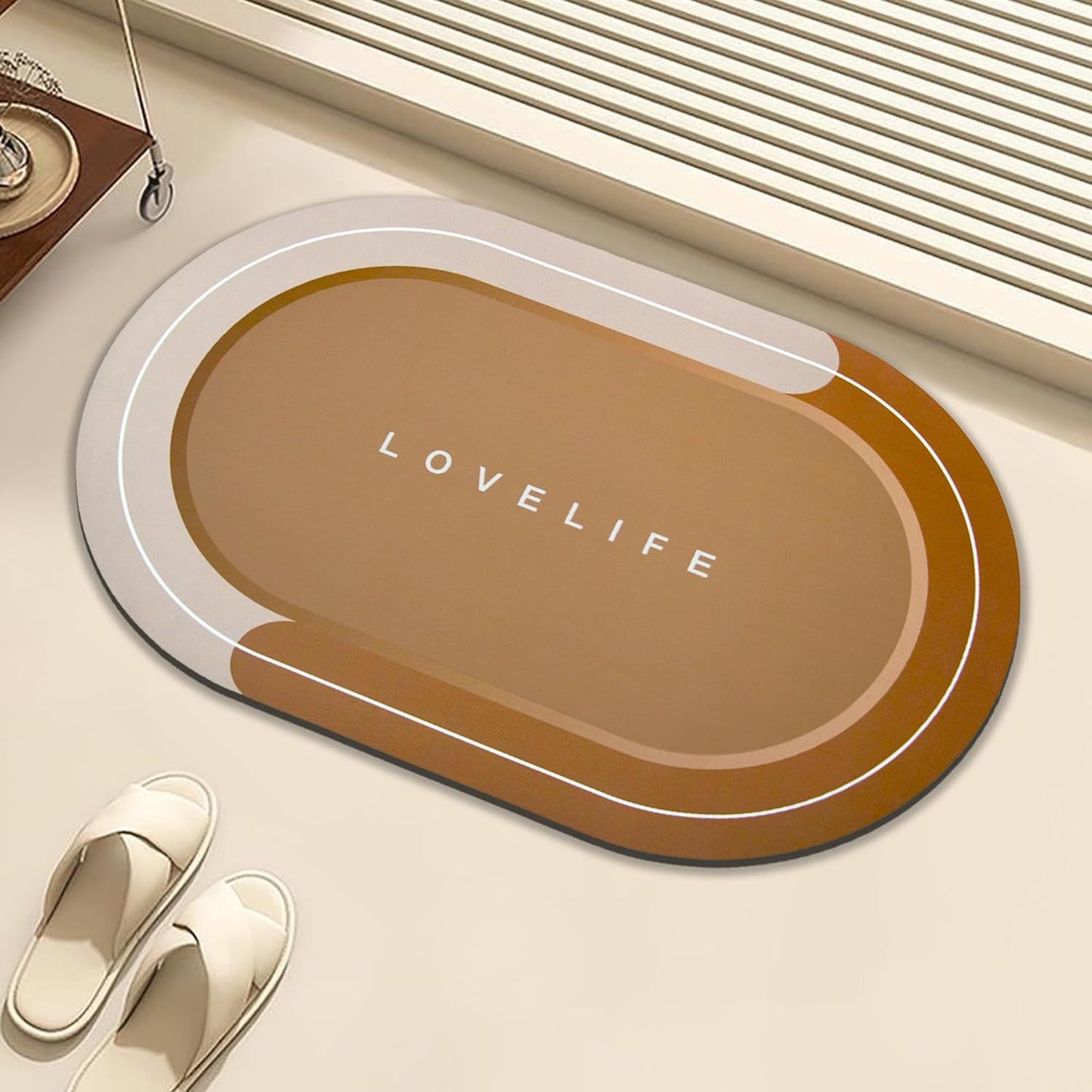 Diatom Mud Bathroom Mat Absorbent Floor Carpet