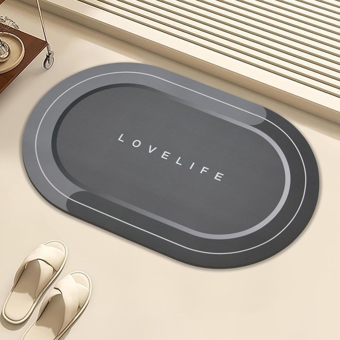 Diatom Mud Bathroom Mat Absorbent Floor Carpet