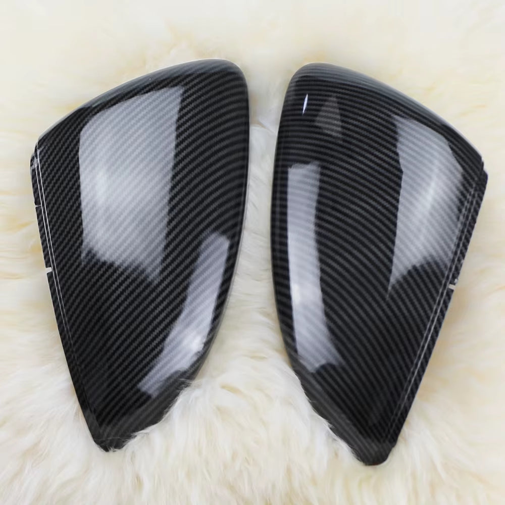 Carbon/Chrome Car Accessories Fit for VW Golf 7 MK7 MK7.5 GTI R GTE GTD 2013-2020 Rearview Mirror Cover Replace Side Mirror Caps