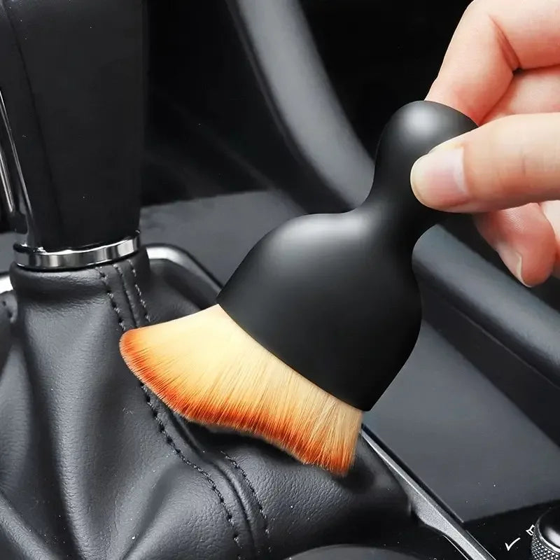 Car Air Vent Cleaning Soft Brush with Casing Car Interior Cleaning Tool Artificial Car Brush Cars Crevice Dusting Cars Detailing