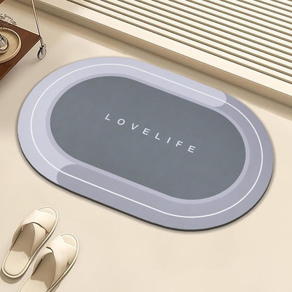 Diatom Mud Bathroom Mat Absorbent Floor Carpet