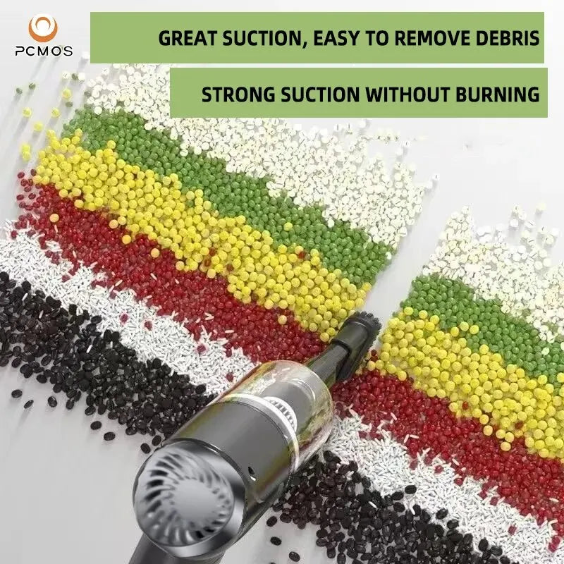 1PC Wireless Vacuum Cleaner Dual Use for Home and Car High Power Powerful Vacuum Cleaner Black