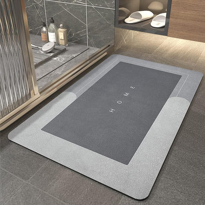 Diatom Mud Bathroom Mat Absorbent Floor Carpet
