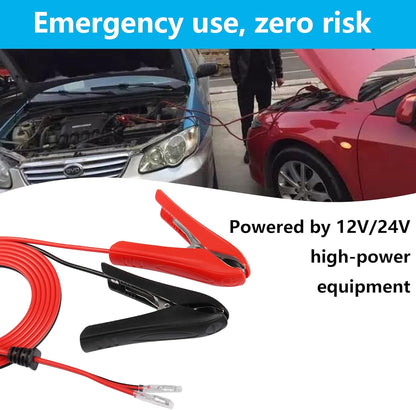 CERRXIAN 1,8 M 18 AWG 12 V 24 V Abrazadera De Batería Clip Con Empalme Rápido Bloqueo Terminal Cable De Extensión,Utensilios Para El Hogar