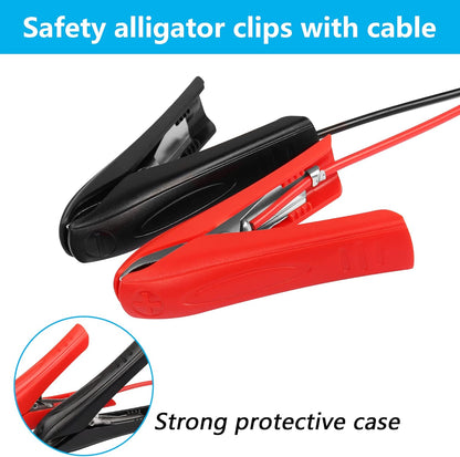 CERRXIAN 1,8 M 18 AWG 12 V 24 V Abrazadera De Batería Clip Con Empalme Rápido Bloqueo Terminal Cable De Extensión,Utensilios Para El Hogar