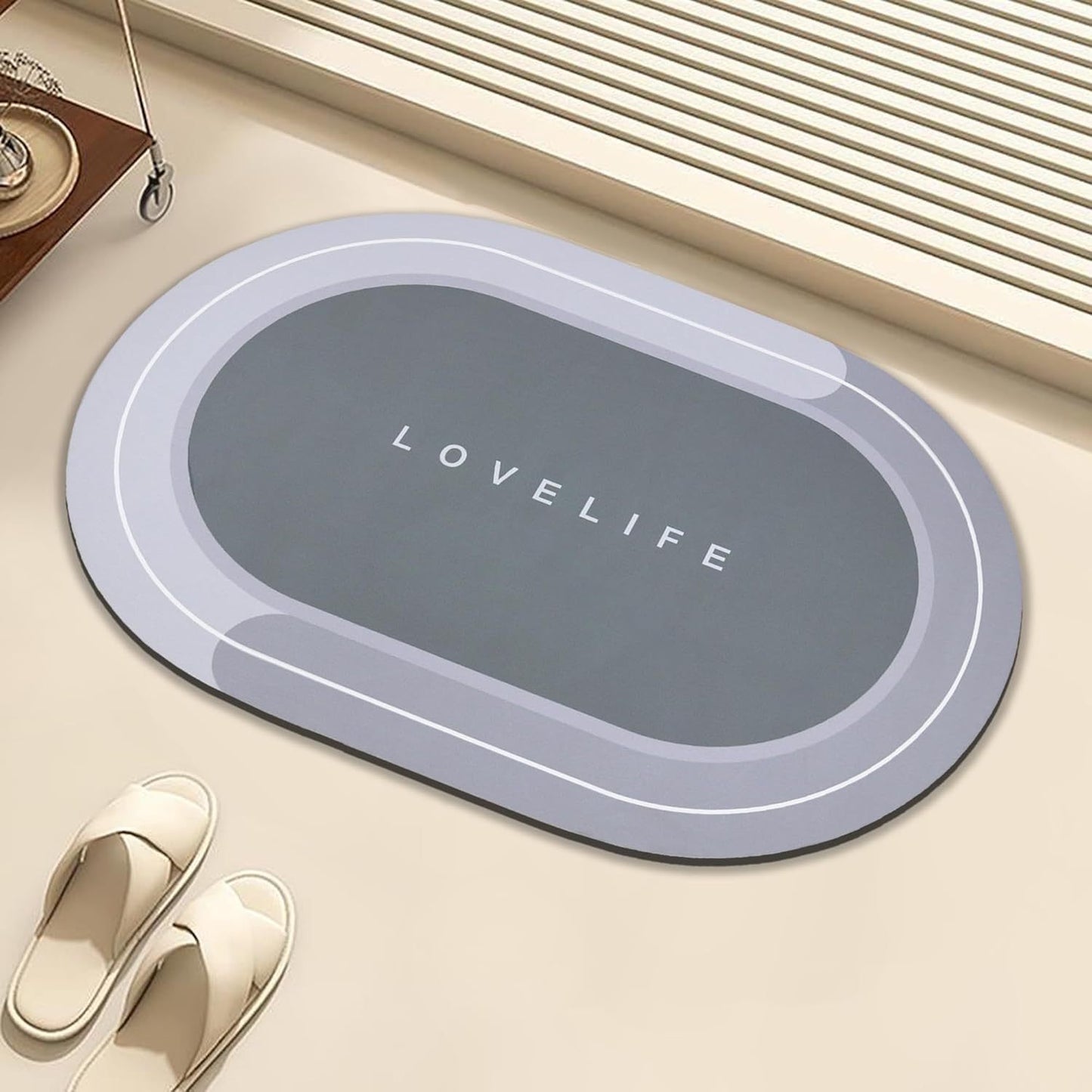 Diatom Mud Bathroom Mat Absorbent Floor Carpet