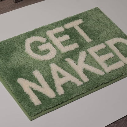 Text Print Imitation Cashmere Floor Mat