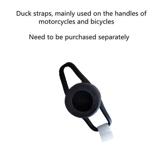 Car Ornament Duck with Helmet Broken Wind Small Black Duck Road Bike Motor Riding Cycling Car Accessories Interior without Light
