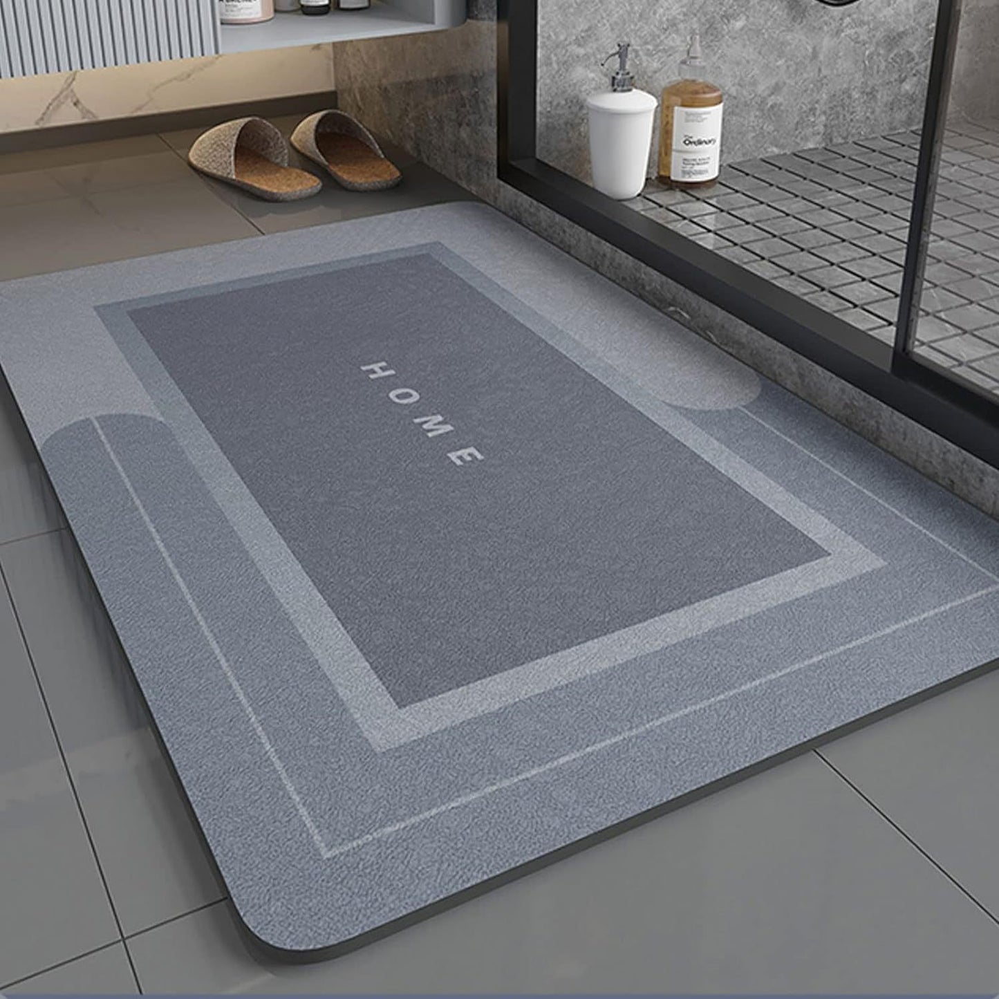 Diatom Mud Bathroom Mat Absorbent Floor Carpet