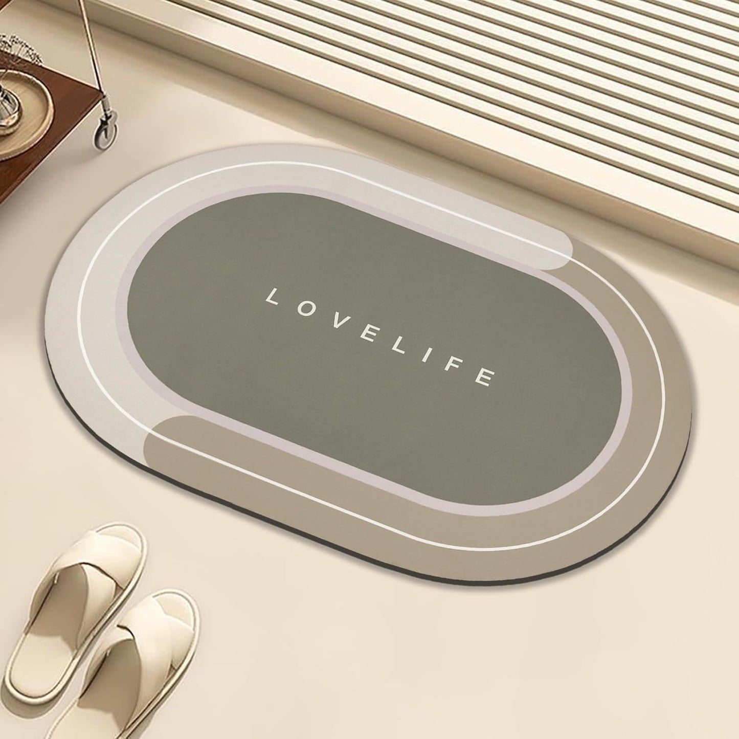 Diatom Mud Bathroom Mat Absorbent Floor Carpet