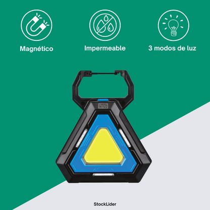 Lámpara triangular