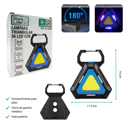 Lámpara triangular