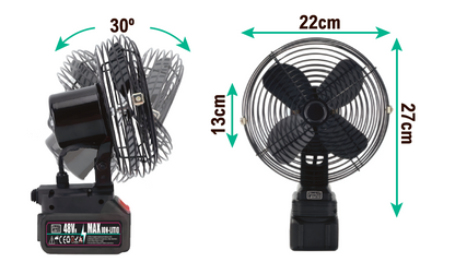 Ventilador con batería