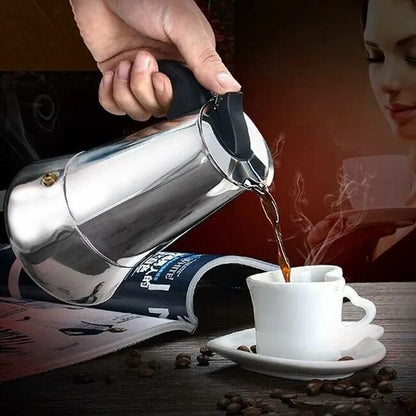 Cafetera Italiana de acero inoxidable