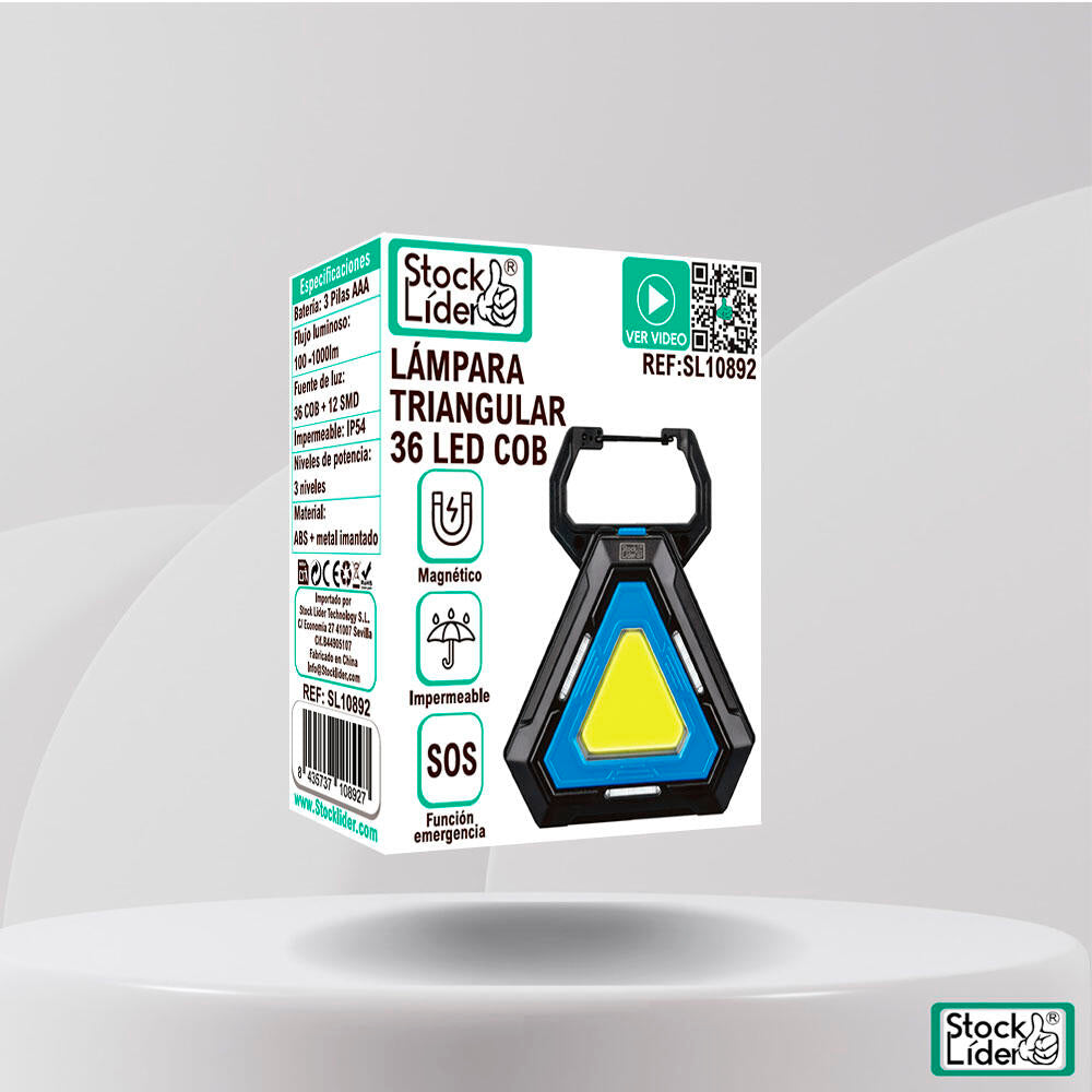 Lámpara triangular