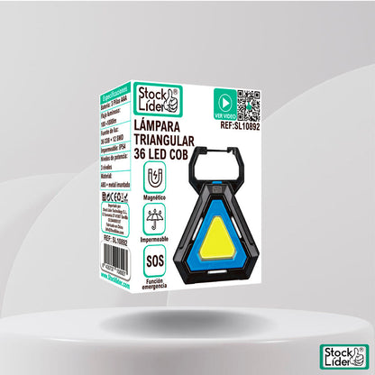 Lámpara triangular