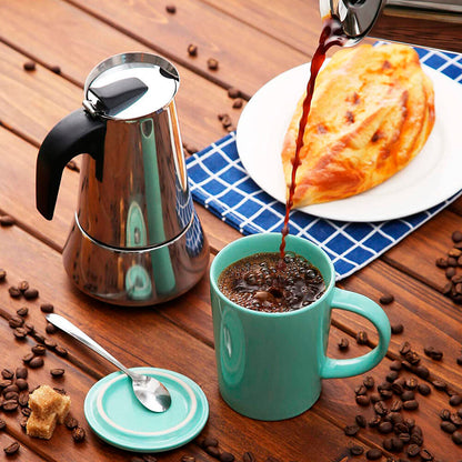 Cafetera Italiana de acero inoxidable