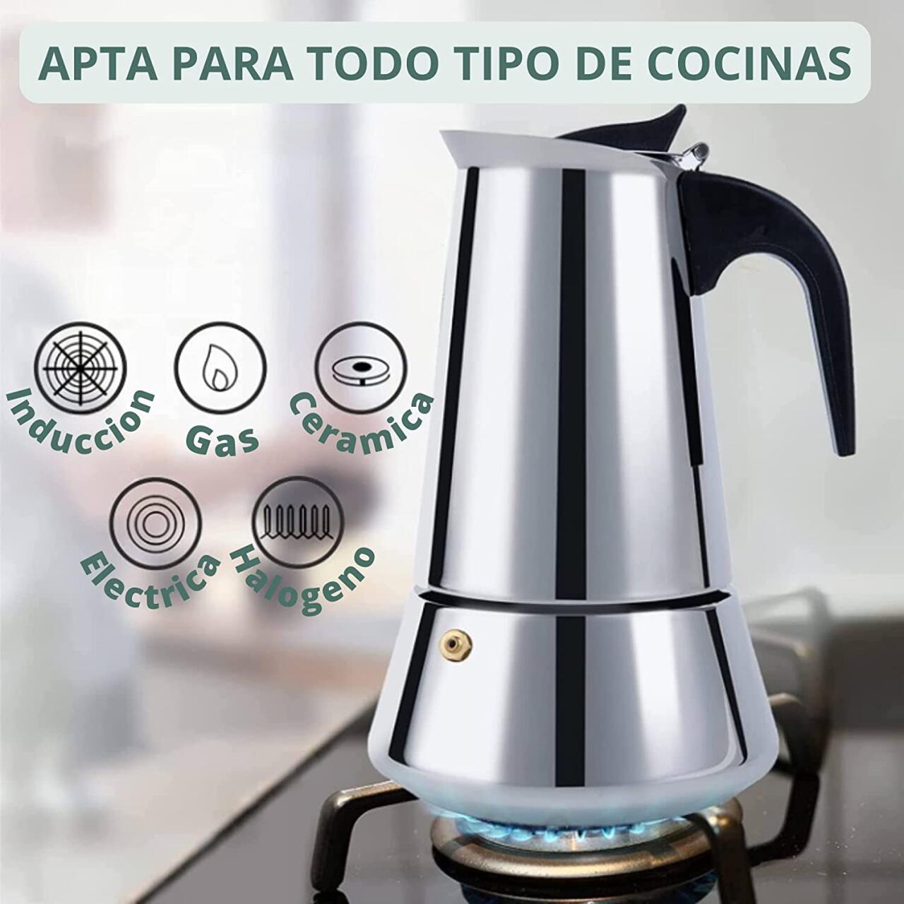 Cafetera Italiana de acero inoxidable
