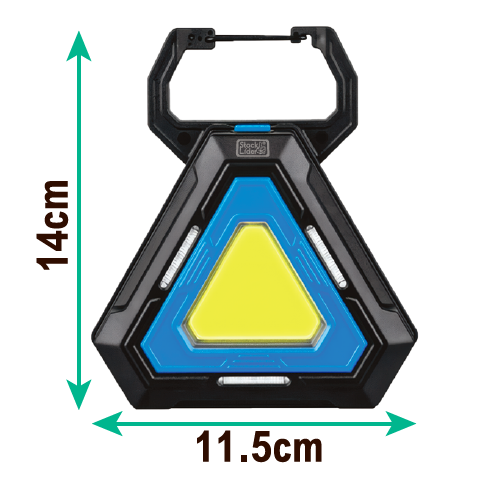 Lámpara triangular