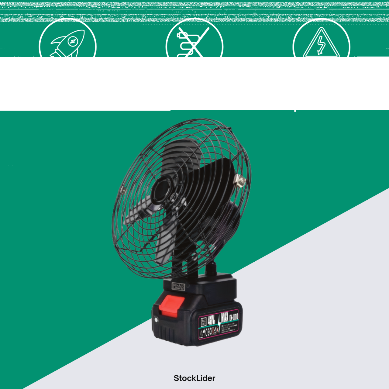 Ventilador con batería